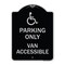 Signmission Parking Van Accessible W/ Graphic Heavy-Gauge Aluminum Architectural Sign, 24" x 18", BS-1824-23406 A-DES-BS-1824-23406 - alternate 1
